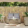 Sofá jardín de 2 plazas con cojín y mesa beige ratán sintético de , Sofás de exterior - Ref: Foro24-4103848, Precio: 223,67 €...
