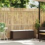 Banco de jardín con cojín gris 110x30x40,5 cm ratán sintético de , Bancos de jardín - Ref: Foro24-4104156, Precio: 79,17 €, D...