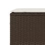 Banco de jardín con cojín gris 110x30x40,5 cm ratán sintético de , Bancos de jardín - Ref: Foro24-4104156, Precio: 79,17 €, D...