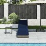 Tumbona plegable con cojín y espacio gris ratán sintético de , Tumbonas - Ref: Foro24-4104227, Precio: 247,76 €, Descuento: %