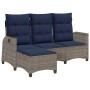 Sofá de jardín reclinable con cojines en forma de L gris de , Sofás de exterior - Ref: Foro24-4108244, Precio: 354,54 €, Desc...
