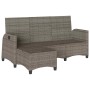 Sofá de jardín reclinable con cojines en forma de L gris de , Sofás de exterior - Ref: Foro24-4108244, Precio: 354,54 €, Desc...