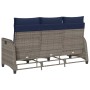 Sofá de jardín reclinable con cojines en forma de L gris de , Sofás de exterior - Ref: Foro24-4108244, Precio: 354,54 €, Desc...