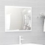 Set muebles de baño 2 piezas madera contrachapada blanco brillo de vidaXL, Muebles de baño - Ref: Foro24-804878, Precio: 60,8...