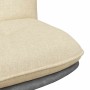 Silla de oficina giratoria tela color crema de , Sillas - Ref: Foro24-4105391, Precio: 115,24 €, Descuento: %