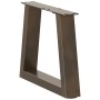 Patas para mesa de comedor en forma de V 2 uds acero natural de , Patas para mesas - Ref: Foro24-4012527, Precio: 48,35 €, De...