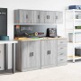 Armario de pared para garaje madera de ingeniería gris sonoma de , Armarios industriales - Ref: Foro24-860617, Precio: 29,74 ...