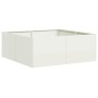 Jardinera acero blanco 80x80x30 cm de , Maceteros y jardineras - Ref: Foro24-860802, Precio: 58,58 €, Descuento: %