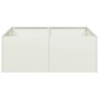 Jardinera acero blanco 80x80x30 cm de , Maceteros y jardineras - Ref: Foro24-860802, Precio: 58,58 €, Descuento: %