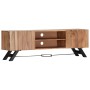 Mueble de TV madera maciza de acacia 140x30x45 cm en Muebles TV | Comprar online en Foru.es