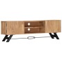 Mueble de TV madera maciza de acacia 140x30x45 cm en Muebles TV | Comprar online en Foru.es