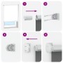 Estor Enrollable Opaco Blanco 65x130 cm Tela Ancho 60,7 cm de , Persianas y estores - Ref: Foro24-4011875, Precio: 16,50 €, D...