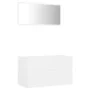 Conjunto de muebles de baño 2 piezas contrachapada blanco de vidaXL, Muebles de baño - Ref: Foro24-804881, Precio: 82,90 €, D...