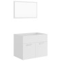 Conjunto de muebles de baño 2 piezas contrachapada blanco de vidaXL, Muebles de baño - Ref: Foro24-804782, Precio: 66,74 €, D...