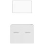 Conjunto de muebles de baño 2 piezas contrachapada blanco de vidaXL, Muebles de baño - Ref: Foro24-804782, Precio: 66,74 €, D...