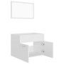 Conjunto de muebles de baño 2 piezas contrachapada blanco de vidaXL, Muebles de baño - Ref: Foro24-804782, Precio: 66,74 €, D...