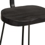 Taburetes de barra 2 uds negro 49x43x88 cm madera maciza mango de , Taburetes de cocina - Ref: Foro24-4013516, Precio: 141,67...