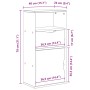 Mueble auxiliar con cajón ODDA blanco 40x24x79 cm madera pino de , Aparadores - Ref: Foro24-4103600, Precio: 63,00 €, Descuen...