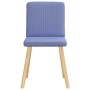 Sillas de comedor 2 uds tela azul jeans de , Sillas de comedor - Ref: Foro24-4101207, Precio: 101,95 €, Descuento: %