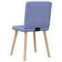 Sillas de comedor 2 uds tela azul jeans de , Sillas de comedor - Ref: Foro24-4101207, Precio: 101,95 €, Descuento: %