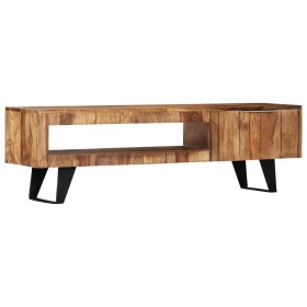 Mueble para TV madera maciza de acacia 140x30x40 cm en Muebles TV | Comprar online en Foru.es