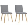 Sillas de comedor giratorias 2 unidades tela gris claro de , Sillas de comedor - Ref: Foro24-4101197, Precio: 101,95 €, Descu...