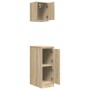 Armarios 2 uds para garaje madera de ingeniería roble sonoma de , Armarios industriales - Ref: Foro24-3328289, Precio: 71,96 ...