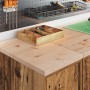 Armarios 2 uds para garaje madera ingeniería antigua madera de , Armarios industriales - Ref: Foro24-3328294, Precio: 71,96 €...