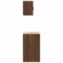Armarios 2 uds para garaje madera ingeniería marrón roble de , Armarios industriales - Ref: Foro24-3328311, Precio: 123,36 €,...
