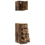 Armarios 2 uds para garaje madera ingeniería roble ahumado de , Armarios industriales - Ref: Foro24-3328318, Precio: 88,84 €,...