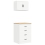 Armarios 2 uds para garaje madera de ingeniería blanco de , Armarios industriales - Ref: Foro24-3328332, Precio: 139,54 €, De...