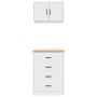 Armarios 2 uds para garaje madera de ingeniería blanco de , Armarios industriales - Ref: Foro24-3328332, Precio: 139,54 €, De...
