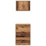 Armarios 2 uds para garaje madera ingeniería antigua madera de , Armarios industriales - Ref: Foro24-3328339, Precio: 130,39 ...