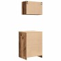 Armarios 2 uds para garaje madera ingeniería antigua madera de , Armarios industriales - Ref: Foro24-3328339, Precio: 130,39 ...