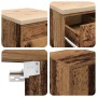 Armarios 2 uds para garaje madera ingeniería antigua madera de , Armarios industriales - Ref: Foro24-3328339, Precio: 130,39 ...