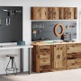 Armarios 2 uds para garaje madera ingeniería antigua madera de , Armarios industriales - Ref: Foro24-3328330, Precio: 106,00 ...