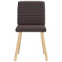 Sillas de comedor 4 unidades tela marrón oscuro de , Sillas de comedor - Ref: Foro24-3315278, Precio: 198,39 €, Descuento: %