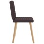 Sillas de comedor 4 unidades tela marrón oscuro de , Sillas de comedor - Ref: Foro24-3315278, Precio: 198,39 €, Descuento: %