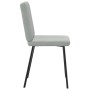 Sillas de comedor 4 unidades terciopelo gris claro de , Sillas de comedor - Ref: Foro24-3315286, Precio: 164,96 €, Descuento: %