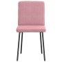 Sillas de comedor 4 unidades terciopelo rosa de , Sillas de comedor - Ref: Foro24-3315290, Precio: 166,08 €, Descuento: %