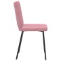 Sillas de comedor 4 unidades terciopelo rosa de , Sillas de comedor - Ref: Foro24-3315290, Precio: 166,08 €, Descuento: %