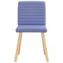 Sillas de comedor 4 uds tela azul jeans de , Sillas de comedor - Ref: Foro24-3315284, Precio: 198,39 €, Descuento: %