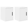 Armarios de pared 2 uds para garaje madera de ingeniería blanco de , Armarios industriales - Ref: Foro24-860608, Precio: 38,9...