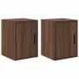 Armarios de pared 2 uds para garaje madera marrón roble de , Armarios industriales - Ref: Foro24-860620, Precio: 44,41 €, Des...