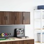 Armarios de pared 2 uds para garaje madera marrón roble de , Armarios industriales - Ref: Foro24-860620, Precio: 44,41 €, Des...