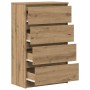Aparador de madera de ingeniería roble artisan 60x35x98,5 cm de , Aparadores - Ref: Foro24-861129, Precio: 111,20 €, Descuent...