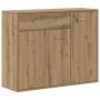 Aparador madera de ingeniería roble artisian 88x30x70 cm de , Aparadores - Ref: Foro24-861141, Precio: 103,12 €, Descuento: %
