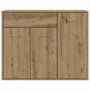 Aparador madera de ingeniería roble artisian 88x30x70 cm de , Aparadores - Ref: Foro24-861141, Precio: 103,12 €, Descuento: %