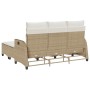Juego de sofás de jardín en forma de L con cojines 3 pzas beige de , Conjuntos de jardín - Ref: Foro24-3328642, Precio: 395,6...