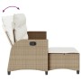 Juego de sofás de jardín en forma de L con cojines 3 pzas beige de , Conjuntos de jardín - Ref: Foro24-3328642, Precio: 395,6...